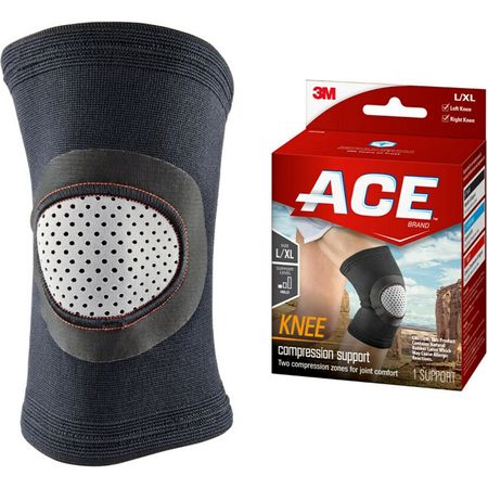 ACE Brand Compression Knee Support, L/XL, Breathable