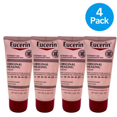 Eucerin Original Healing Cream Dermatological Skincare 2 oz 4 Pack New