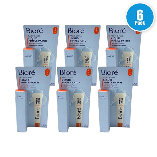 Biore Pimple Patch Liquid Paint Peel Salicylic Acid .5oz Exp 02/27 Pack of 6 New