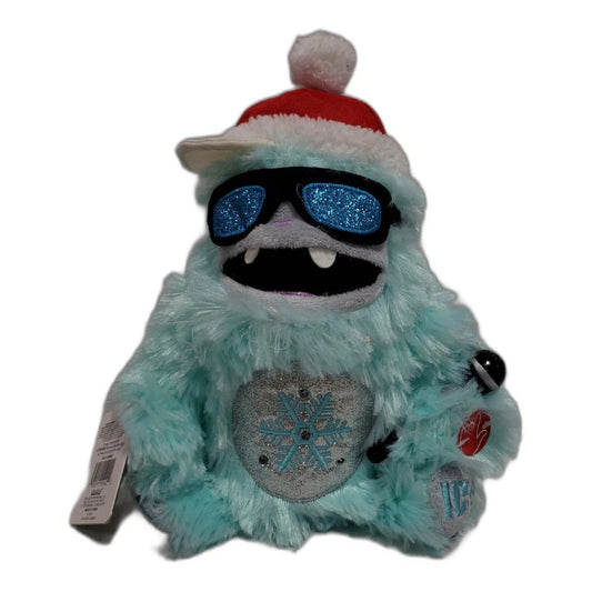 Dan Dee Christmas YETI Abominable Snowman Ice Ice Baby Lights Shakes Plush New