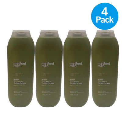 Method Men 2-in-1 Shampoo Conditioner 14 fl oz 4 Pack New