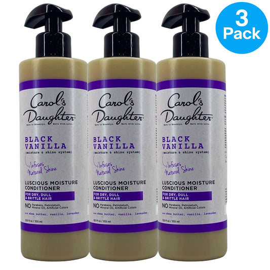 Carol's Daughter Black Vanilla Luscious Moisture Conditioner 12 oz 3 Pack New