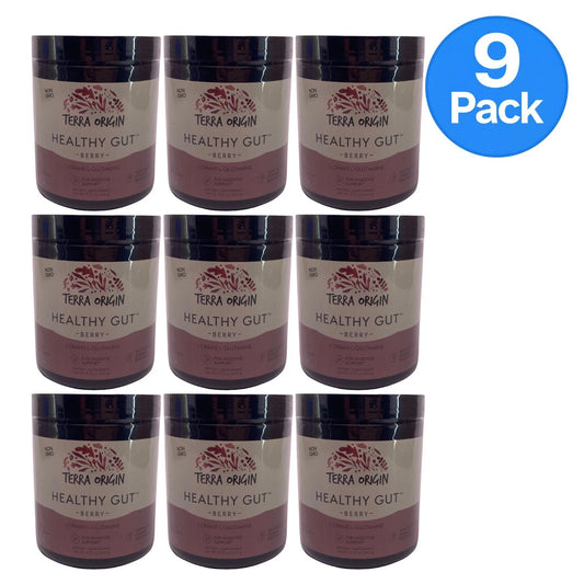 Healthy Origins Terra Origin Healthy Gut Berry digestive supplement 9 pack 8.57 oz bottles