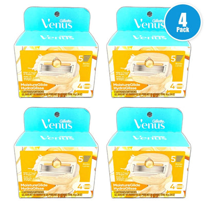 Venus Women's Moisture Glide Razor Blades 4ct Pack of 4 New