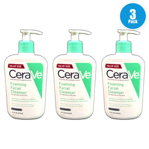 CeraVe Foaming Facial Cleanser 16oz Oily Skin Pack of 3 New