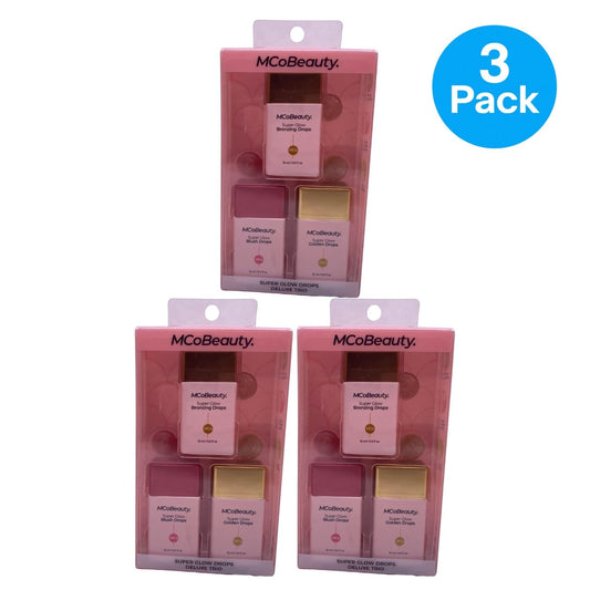 MCoBeauty Super Glow Drops Deluxe Trio 3 Pack Radiant Serum Set product image