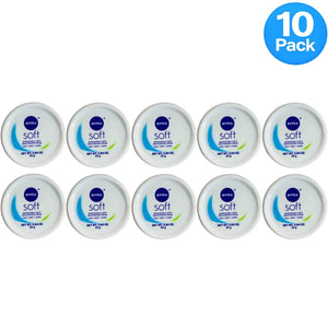 Nivea Soft Moisturizing Cream 0.84 Oz 10 Pack New