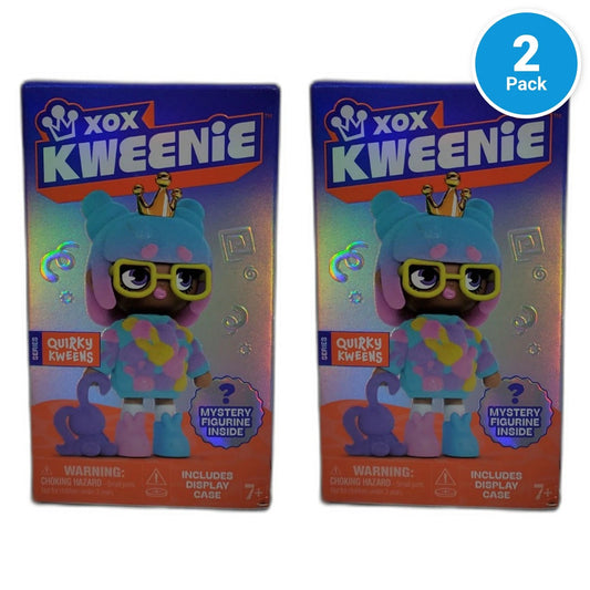 Moose Toys XOX Kweenie Quirky Kweens Mystery Figurine Display Case Pack of 2 New