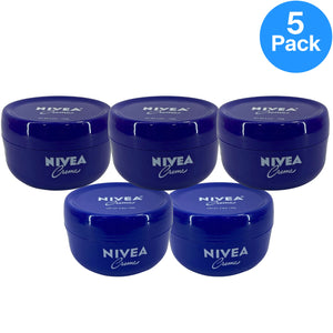 NIVEA Creme Rich Moisturizing Body, Face & Hand Cream 6.8 oz 5 Pack New