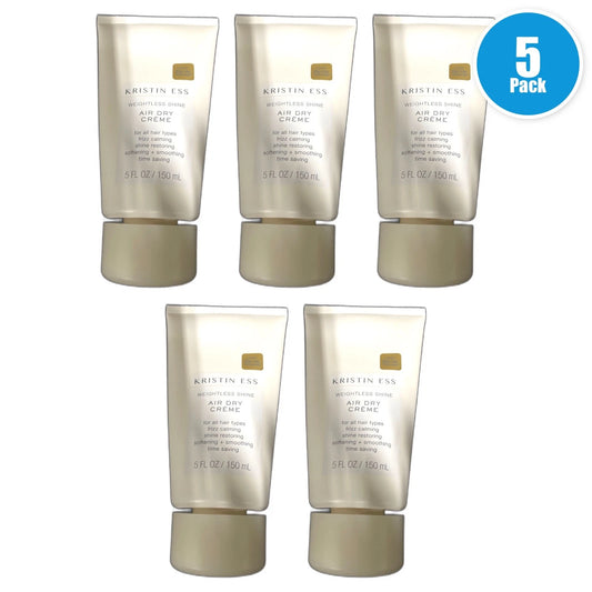 Kristin Ess Weightless Shine Air Dry Creme 5oz Pack of 5 New
