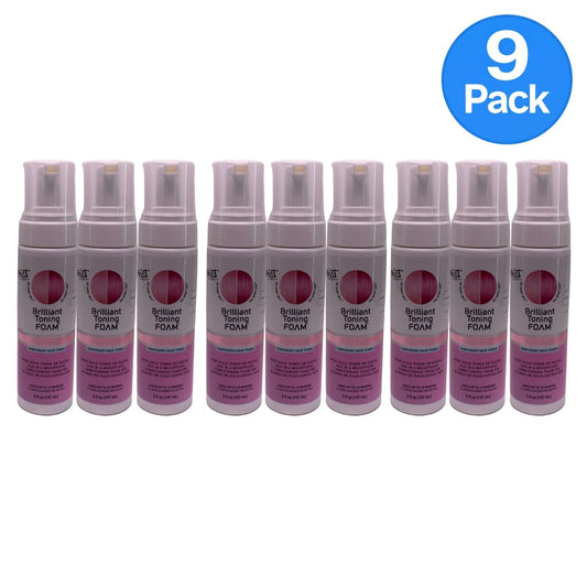 Splat Brilliant Toning Foam Rose Gold 5 fl oz bottles in 9-pack bundle