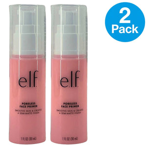 e.l.f. Poreless Face Primer 2-pack with semi-matte finish for smooth, flawless skin preparation