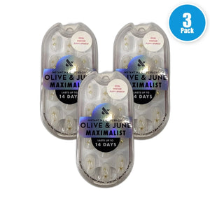 Olive and June Instant Mani Press on Nails Minimalist Maximalist Pack of 3 New