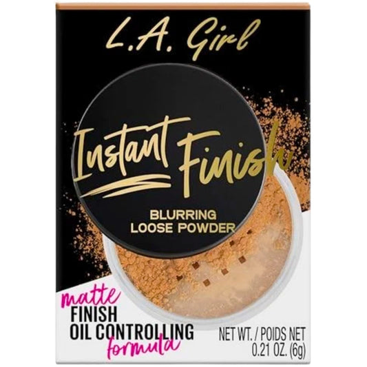 L.A.Girl Instant Finishing Powder Blurring Oil Control Loose GLP731 Matte Medium, 0.21oz - 1 Pack