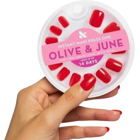 Olive & June The Instant Mani Press-On Nails Extra Short CV Red NIP - 1 Pack