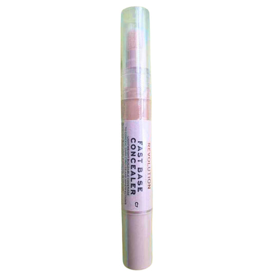Makeup Revolution Fast Base Concealer in C7 Lightweight Buildable Dark Circle (1 Pack)