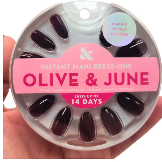 Olive & June Instant Mani Press-On Nails Medium, 42 Nails w Glue, 0.07 oz - 1 Pack