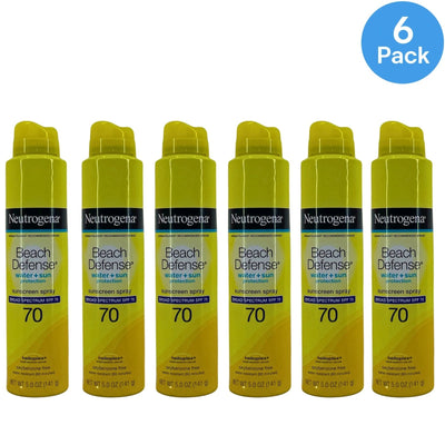 Neutrogena SPF 70 Sunscreen Spray 5oz 6 Pack New Exp 09/2026