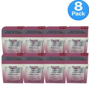 Eucerin Face Q10 Revitalize Daily Cream Fragrance Free 1.7 oz 8 Pack New