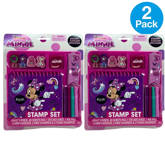 Disney Junior Minnie Mouse Stamp and Activity Kit 2 Pack New