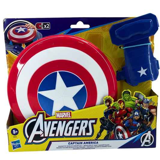 Marvel Avengers Captain America Magnetic Shield & Gauntlet Hasbro Kids Toy New