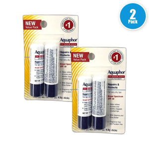 Aquaphor Lip Repair Stick 0.17oz 2 Each 4 Total Exp 04/27 Pack of 2 New