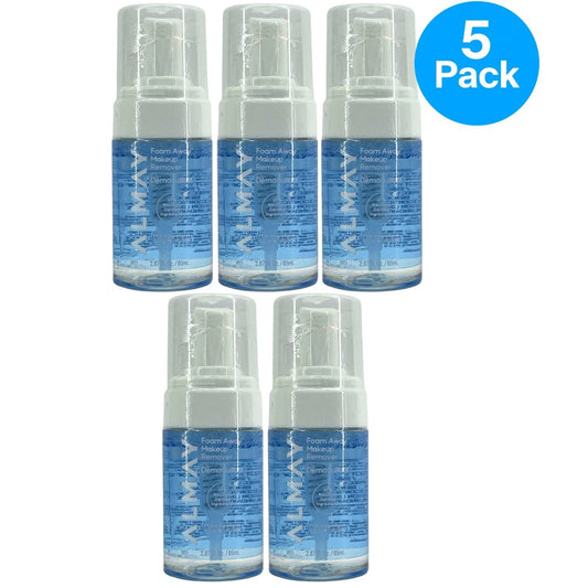 Almay Foam Away Makeup Remover Gentle Cleansing Foaming Wash 2.87 fl oz 5 Pack