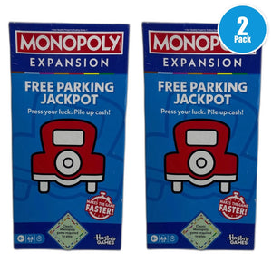 Hasbro Monopoly Free Parking Jackpot Expansion Board Game Pack of 2 New