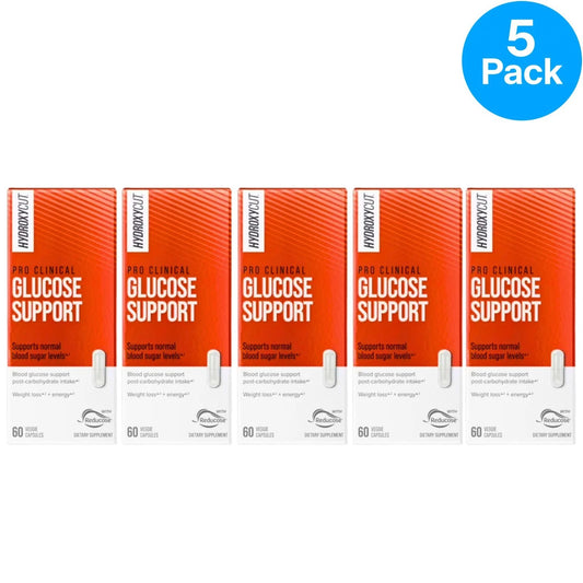 Hydroxycut Pro Clinical Glucose Support Weight Loss 60 Capsules 5 Pack Exp 2027