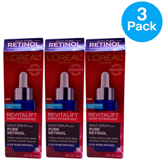 L'Oréal Paris Revitalift Derm Intensives 0.3% Pure Retinol Night Serum 1.0 fl oz