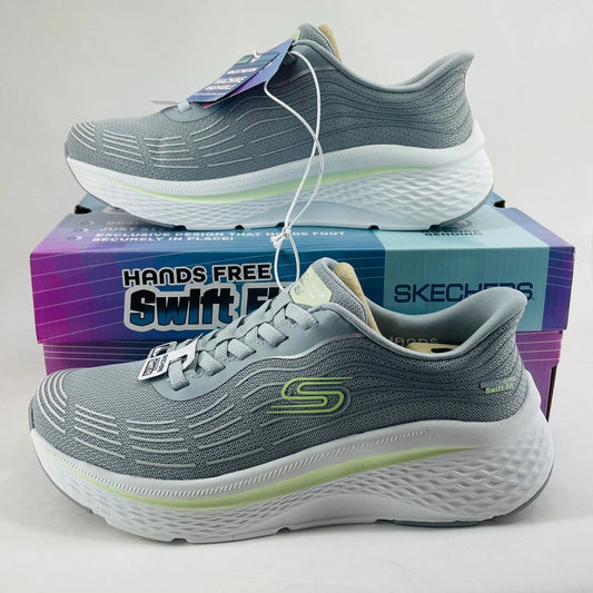 Skechers Hands Free Swift Fit Women’s Lace-Up Sneakers Gray Size 7 New