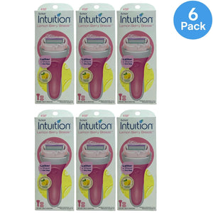 Schick Intuition Lemon Berry Breeze Razor 6 Pack New