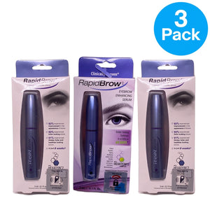 Rapid/Brow Eyebrow Enhancing Serum, 0.1 fl oz 3 Pack New