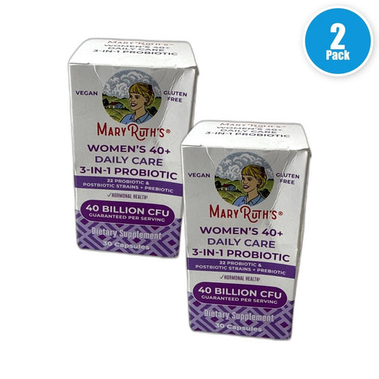Mary Ruth's 40+ Daily Care Probiotic Supplement 80 Total Exp 02/27 Pack of 2 New