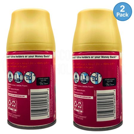 Glade Crisp Cranberry Champagne Automatic Spray Refill 6.2oz 2 Pack