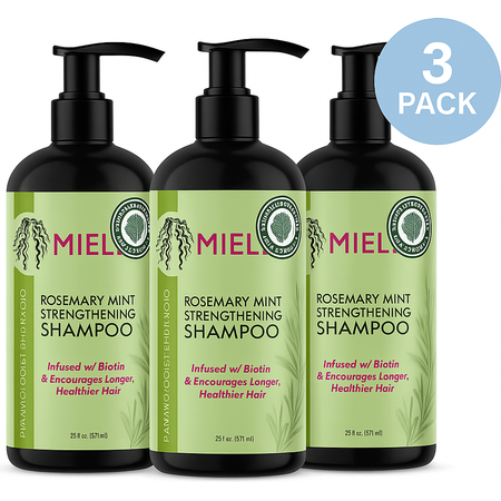 Mielle Rosemary Mint Strengthening Shampoo 20 oz 3 Pack New