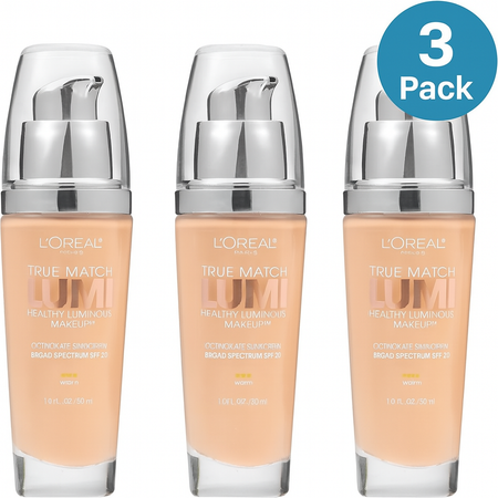 L'Oréal True Match Lumi SPF 20 Warm 30ml 3 Pack New Sealed