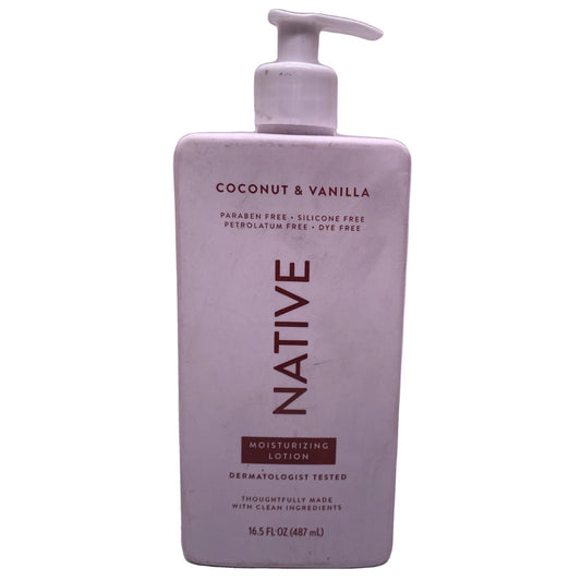 Native Moisturizing Lotion Coconut & Vanilla 16.5 fl oz New