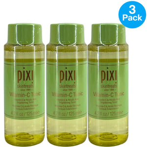 Pixi Skintreats Vitamin-C Tonic Brightening Toner 4.2 oz 3 Pack New