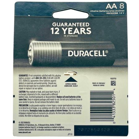 Duracell AA Power Boost Batteries 8ct (1 Pack) New