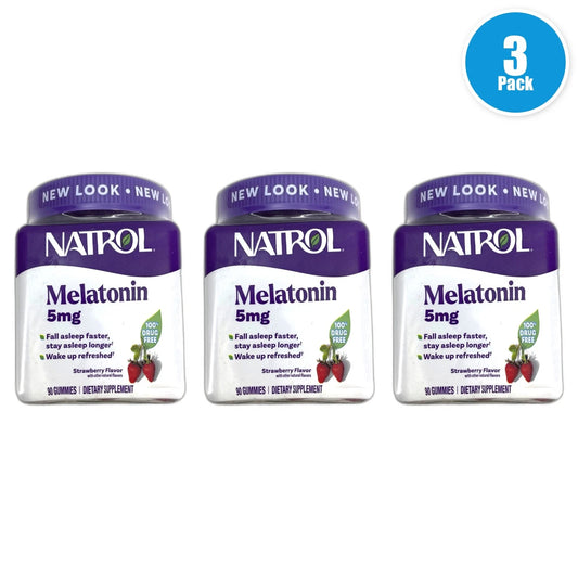 Natrol Melatonin 5mg 90ct Gummies Sleep Support Rest Exp 03/27 Pack of 3 New