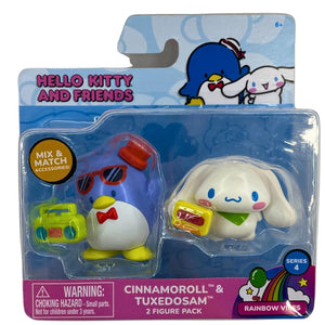 Hello Kitty and Friends Series 4 Cinnamoroll & Tuxedosam Rainbow