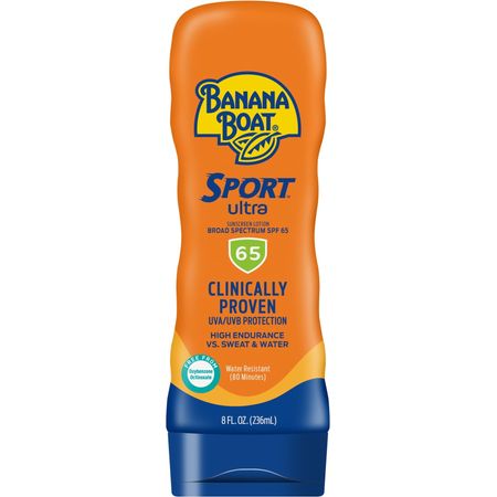 Banana Boat Sport Ultra SPF 65 Sunscreen Lotion 8oz bottle by Savvydeal