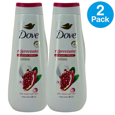 Dove Rejuvenate Pomegranate + Hibiscus Body Wash 20 OZ 2 Pack New