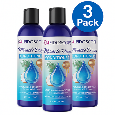 Kaleidoscope Miracle Drop Conditioner 8 oz bottles pack of 3 for deep hair conditioning treatment