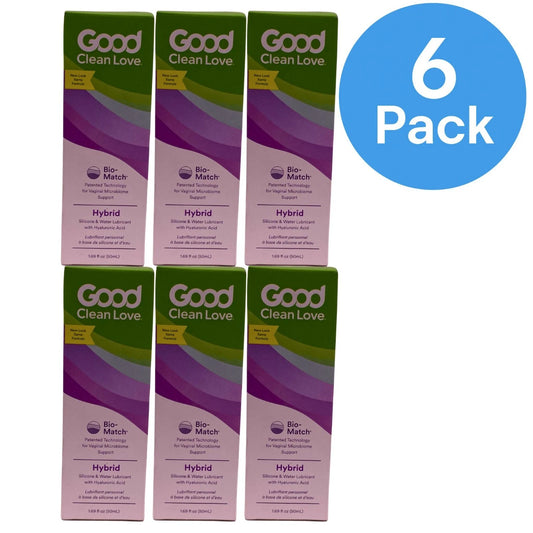 Good Clean Love Hybrid Personal Lubricant with hyaluronic acid - silicone and water blend formula