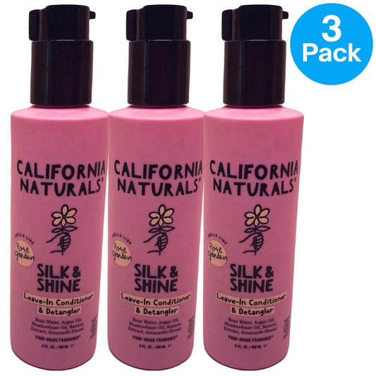 California Naturals Silk & Shine Leave-In Conditioner & Detangler Rose Garden 6