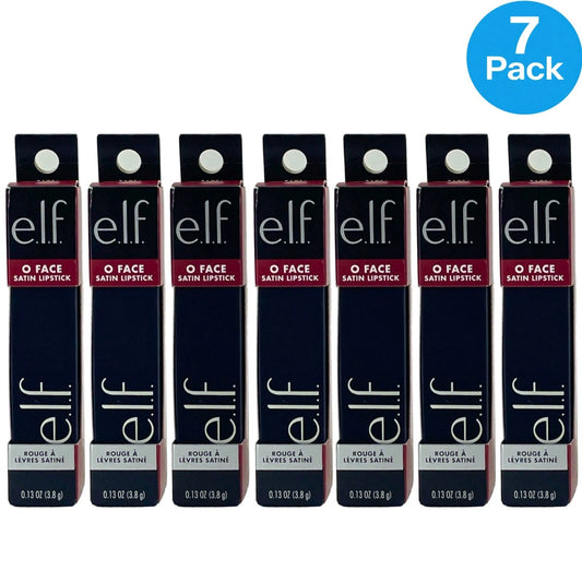 e.l.f. O Face Satin Lipstick Shameless 0.13 oz 7 Pack New