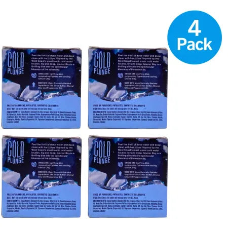 Every Man Jack Glacier Bay Cold Plunge Mint Cypress bar soap 4 pack