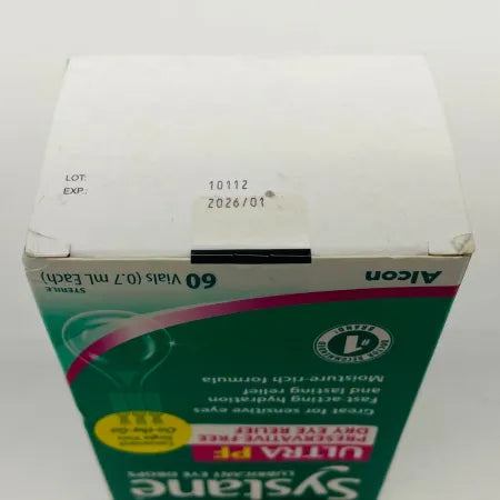 Systane Ultra PF Lubricant Eye Drops 60 Vials 0.7mL Each (EXP: 01/2026, New) 3